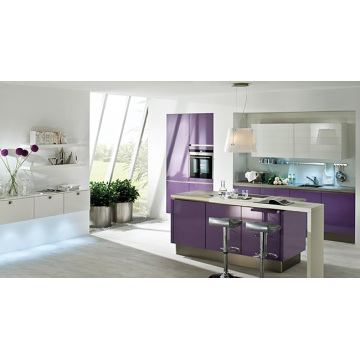 Island Style High Gloss en gros Armoires de cuisine en mélamine Ikea